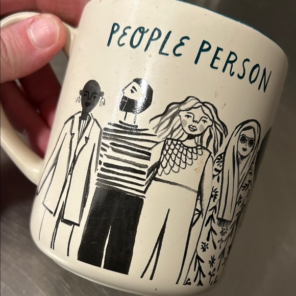 People Person Ceramic Mug - Cream and Black - Picture 4 of 6